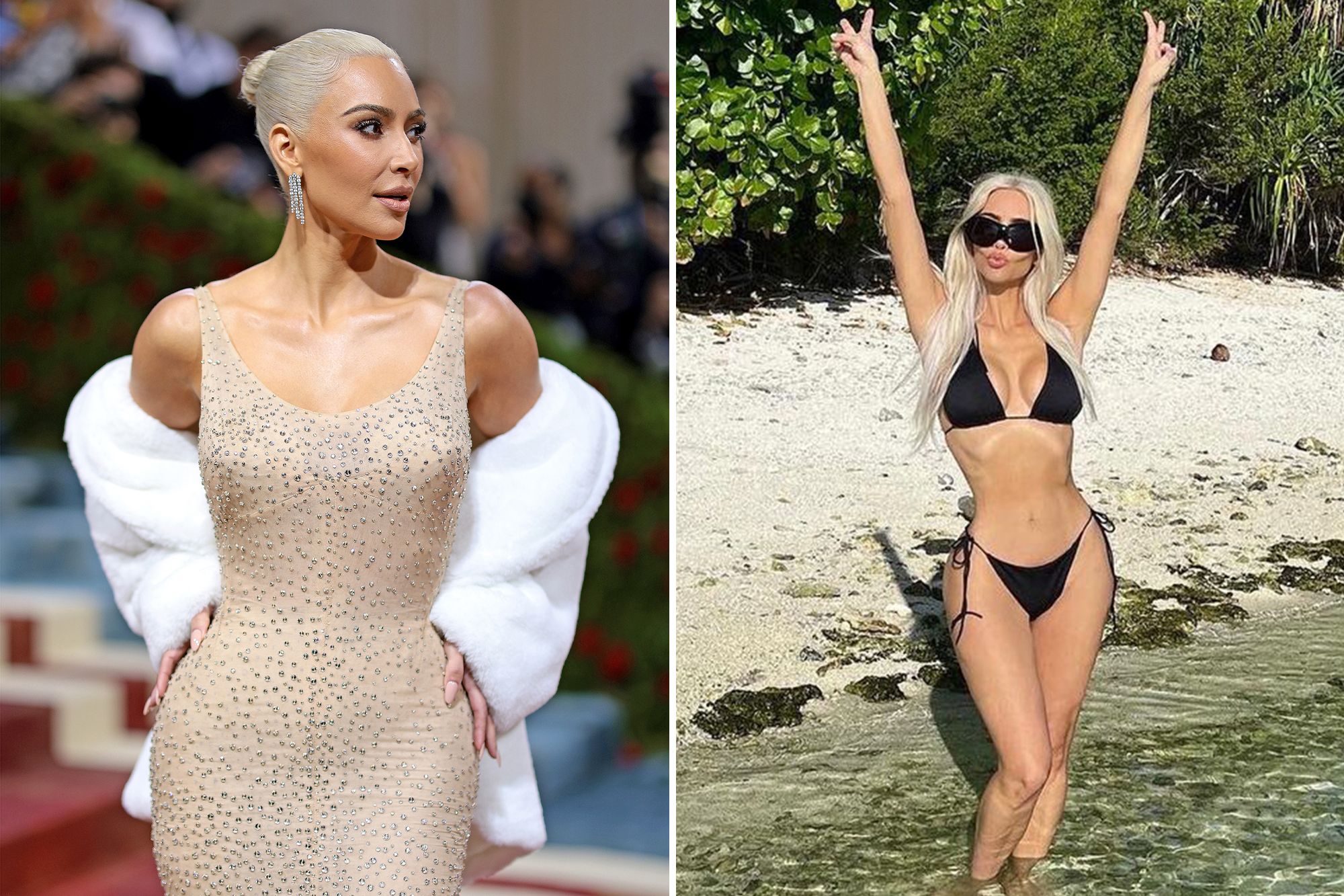kim kardashian lost weight to fit into dress Kim Kardashian Weight Loss Journey for Met Gala Revealed