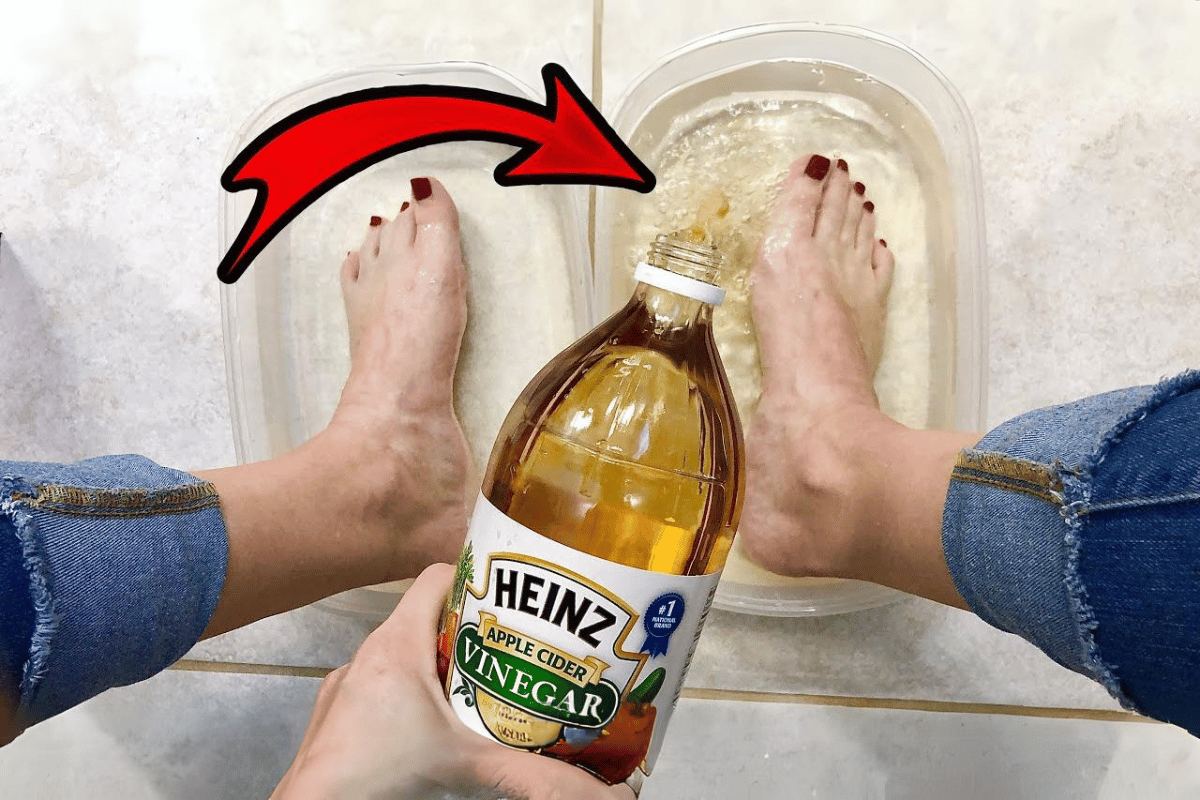 soak feet in apple cider vinegar for weight loss