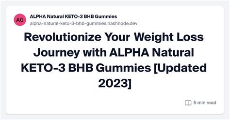 Revolutionize Your Weight Loss Journey with Active Keto BHB Gummies: The Ultimate Guide