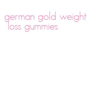 Say Auf Wiedersehen to Excess Weight with German Gold Weight Loss Gummies - A Game-Changing Solution for a Healthier You