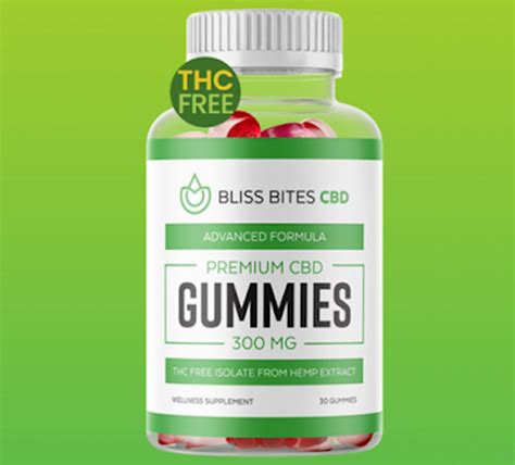 Bliss Bites CBD Gummies 300mg - Natural Relaxation and Well-being Supplement