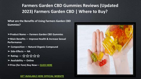 Buy Farmers Garden CBD Gummies on Amazon - Reviews and Benefits