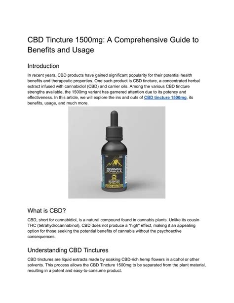 CBD Gummies 1500mg: Benefits, Safety, and Usage Guide