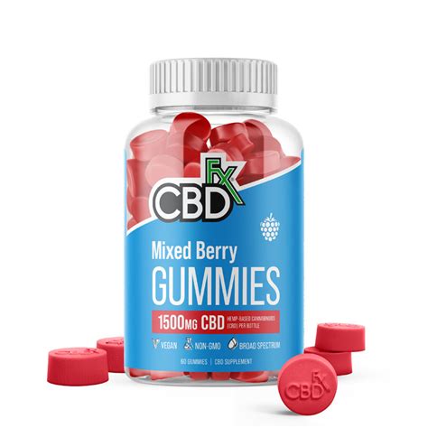 CBDFX Original Mixed Berry CBD Gummies - 1500mg Full Spectrum CBD Gummies