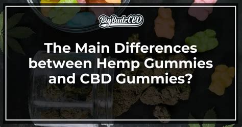 Difference Between Hemp and CBD Gummies: A Comprehensive Guide