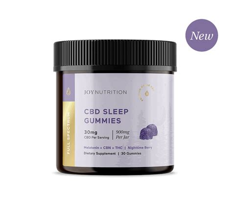 Discover Joy Nutrition CBD Sleep Gummies for Better Sleep - Natural, Non-Habit Forming