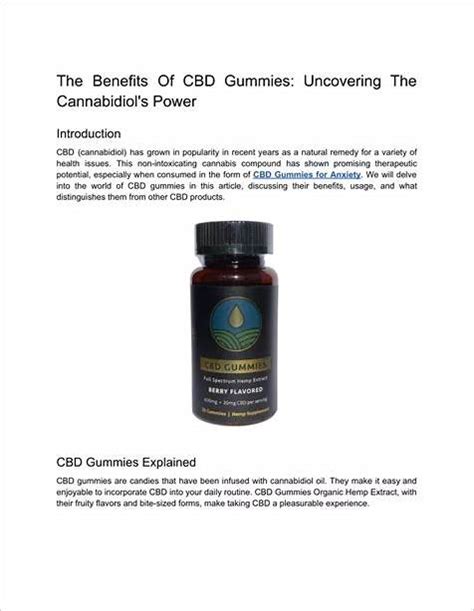 Discover the Power of Beyond CBD Gummies: Reviews, Benefits, and More