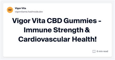 Dr Oz VigorVita CBD Gummies - Benefits, Reviews, and Uses