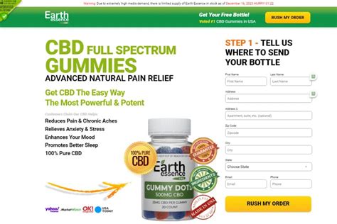 Earth Essence CBD Gummies Ingredients: Benefits, Science, and Reviews