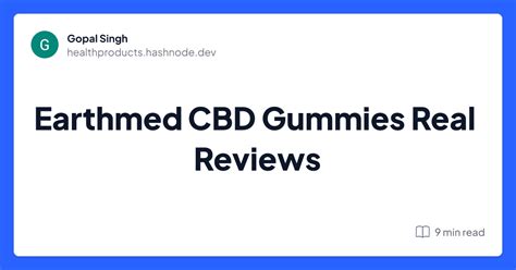 Earthmed CBD Gummies: Real Reviews, Benefits, and Expert Insights