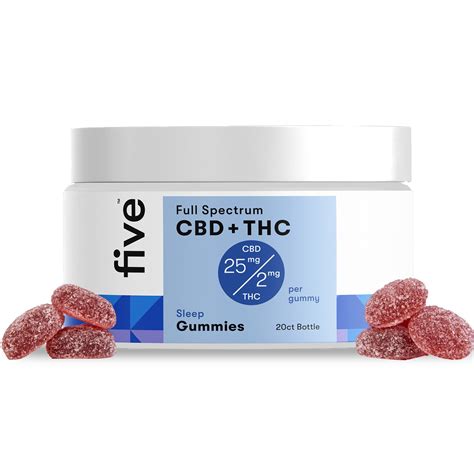 Five CBD Knockout Gummies: Sleep Enhancement with CBD, THC, and Melatonin