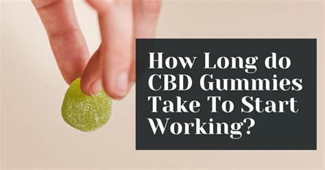 How Long Do CBD Gummies Take to Start: Onset Time and Effects