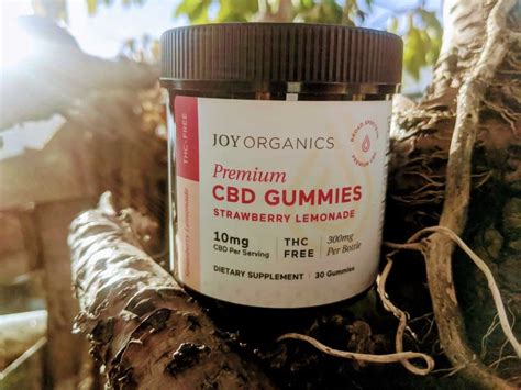 Joy Organics Organic CBD Gummies - THC-Free CBD Edibles for Relaxation