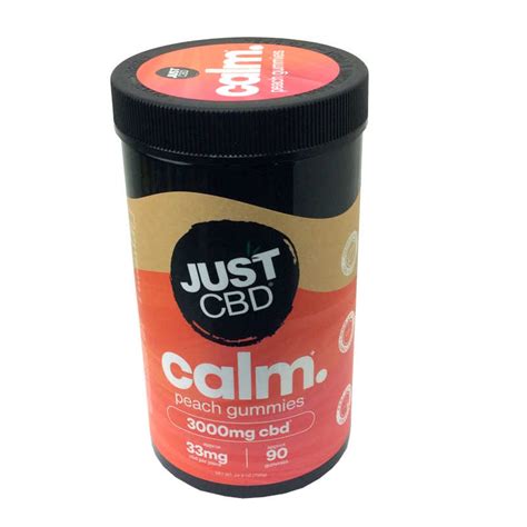 Just CBD Calm Peach Gummies: Relaxation and Stress Relief with Full Spectrum CBD