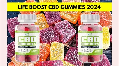 Life Boost CBD Gummies 300 Mg - Pain Relief, Anxiety, and Stress Relief