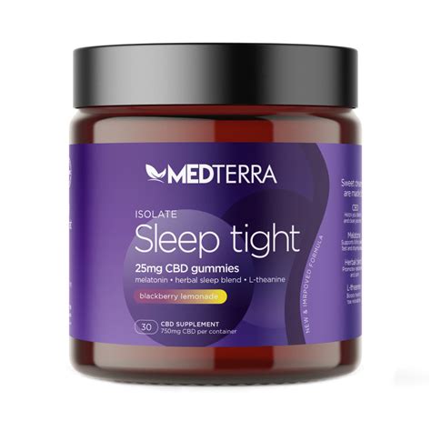 MedTerra CBD Sleep Gummies - Best CBD for Insomnia and Sleep Quality