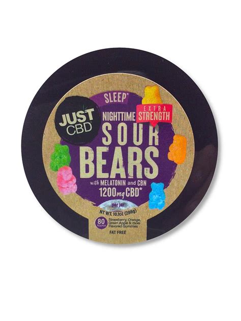 Nighttime Gummy Bears Just CBD - Improve Sleep Quality with CBD Relaxation