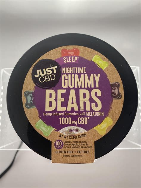 Nighttime Gummy Bears Just CBD - Relaxation and Sleep Aid