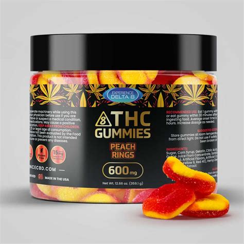 Peach Rings CBD Gummies - Best Edible CBD Products for Relaxation