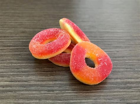 Peach Rings CBD Gummies - THC-Free, CBG Gummy Bears for Anxiety Relief