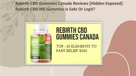 Rebirth Gummies CBD: Benefits, Reviews, and Legitimacy of CBD Gummies for Pain