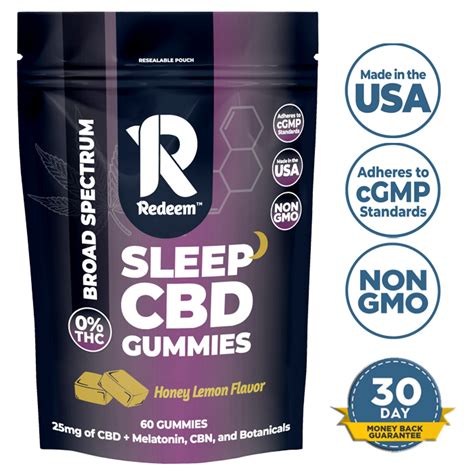 Redeem Sleep CBD Gummies: Best Broad-Spectrum CBD for Sleep Aid