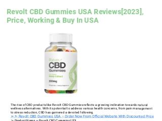 Revolt CBD Gummies for Men: Benefits, Reviews, and Guide to Erectile Dysfunction Relief