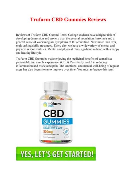 Trufarm CBD Gummies 500mg: Benefits, Reviews, and Expert Insights