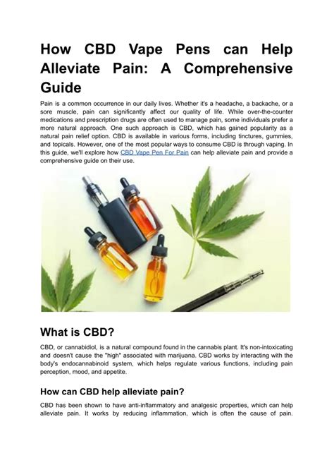 Boosting Energy and Alleviating Pain with CBD Gummies: A Comprehensive Guide