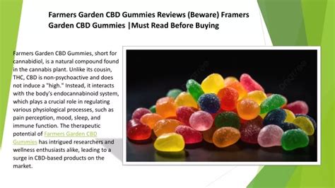 Understanding the Benefits of Farmers Garden CBD Gummies for a Healthier Lifestyle