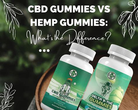 Understanding the Differences: CBD Gummies vs Hemp Gummies